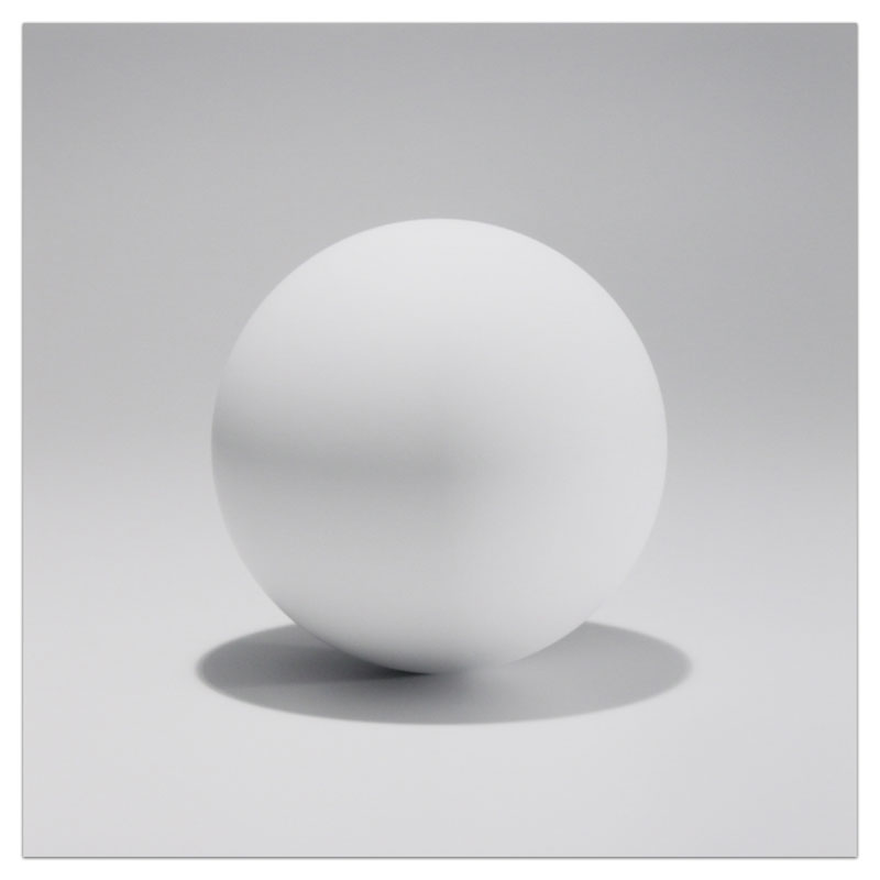 A sphere lit from the top, four sides, and all their combinations | Sol ...