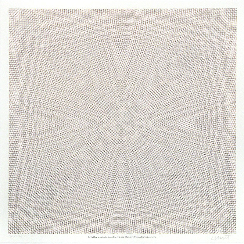 Arcs from Sides or Corners, Grids & Circles | Sol LeWitt Prints ...