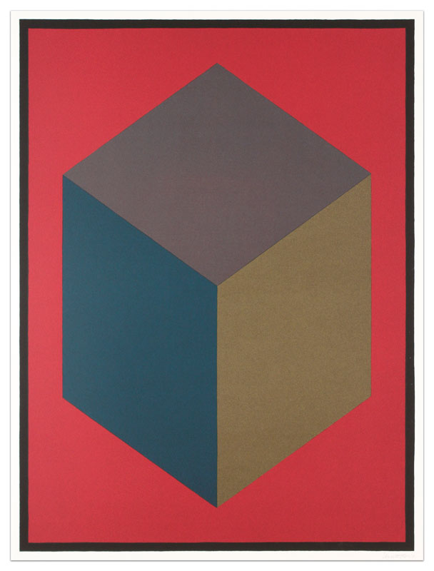 Cube with Colors Superimposed